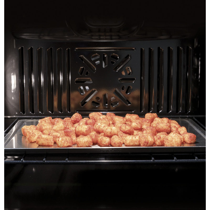 GE Profile Smart Appliances 29.75" 5 cu. ft. Self-Cleaning Convection Electric Single Wall Oven, Silver