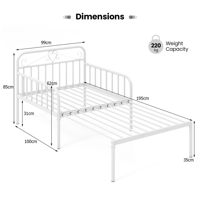 Bed, White