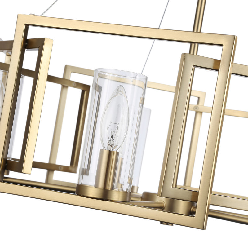 Charlesworth 5-Light Chandelier in Brushed Champagne Bronze with Clear Glass