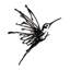 Décoration murale en métal suspendue volante Humming Bird Animal-94207721-94207725
