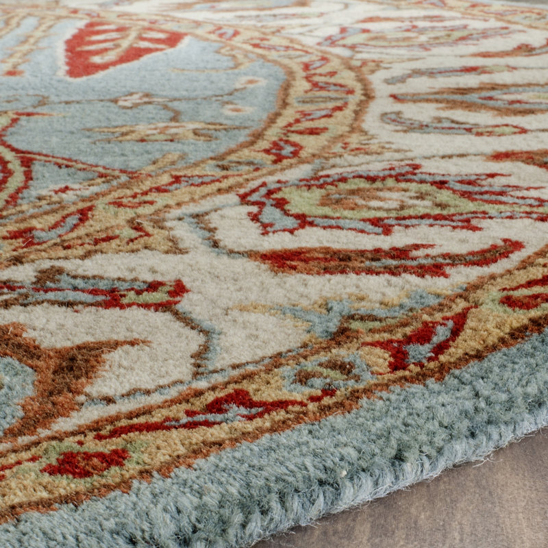 Tapis oriental en laine touffeté à la main Malone, Rectangle 4 pi x 6 pi