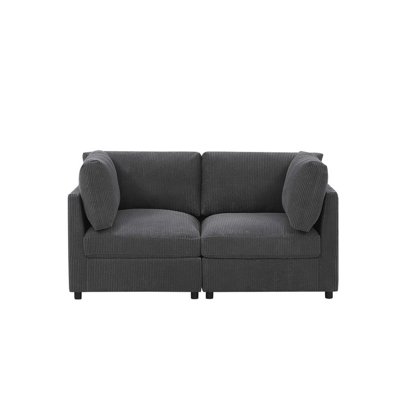 Faymill Loveseat, Midnight Gray