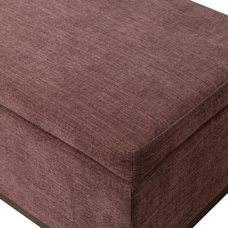 Navi Upholstered Storage Bench, Laughlin Plum