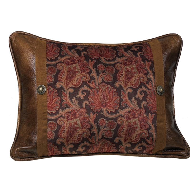 Austin Faux Leather Lumbar Pillow