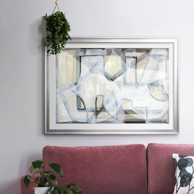 B&W I-FramedFramed Print W biseauté mat et verre