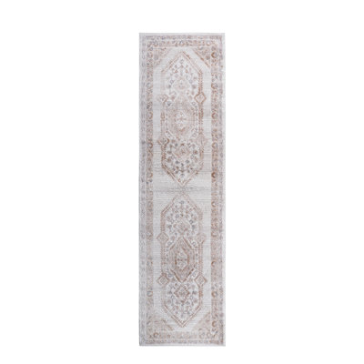 Crème / tapis - tissé et non tissé, teinture pour le salon, la salle à manger, la chambre à coucher, bureau à domicile, teinture 2 x 8