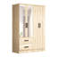 Armoire 4 portes avec 2 tiroirs et tablettes Apollonios-942692867
