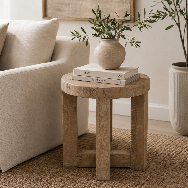 Solid Wood End Table