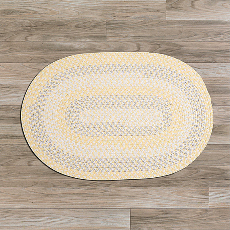 Tapis doré / ivoire Carousel Sun Squeeze, Ovale 7 pi x 9 pi