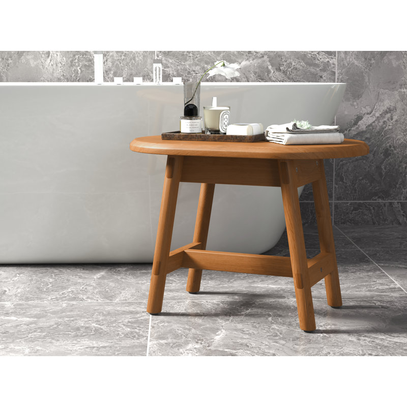 Anoki Solid Wood Accent Stool