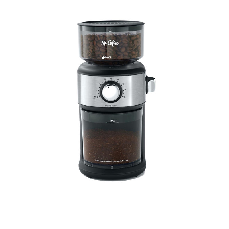 Moulin à café en plastique noir / acier 144 oz Mr. Coffee