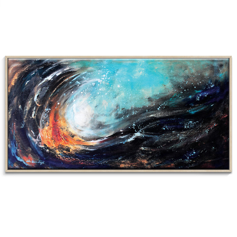 Painting on Canvas, Timber Floater Frame