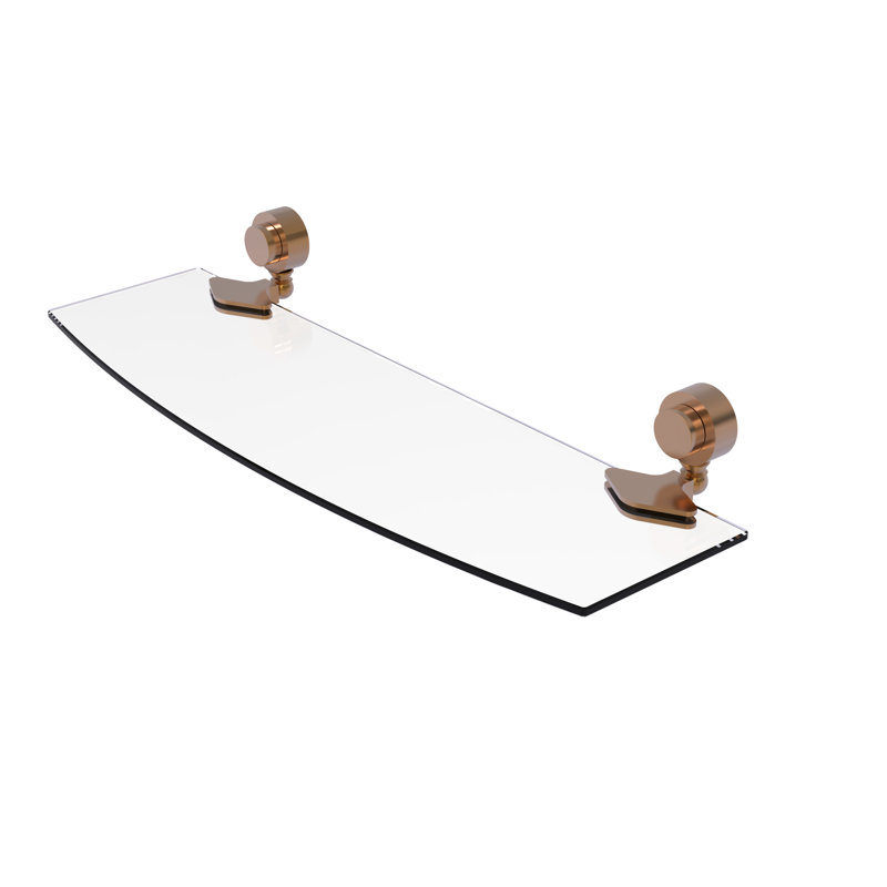 Venus Bracket Shelf, Brushed Bronze, 24" W x 5.5" L