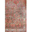 Tapis unique rouge / saumon / bleu 6 pi 6 po x 15 pi Beshir