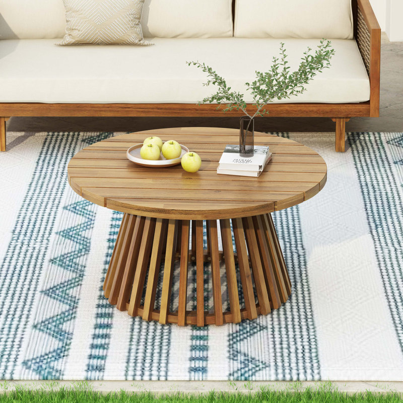 Table basse en bois d'acacia, Teck