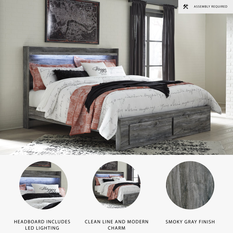 Kaisee Panel Storage Bed, King