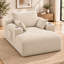 Chaise longue surdimensionnée Velquorisse de 182 cm (71,7 po) en velours côtelé avec deux porte-gobelets, une poche de rangement, des coussins et aucun assemblage requis-1830991842