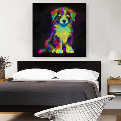 «Puppy Cute Dog», impression sur toile tendue