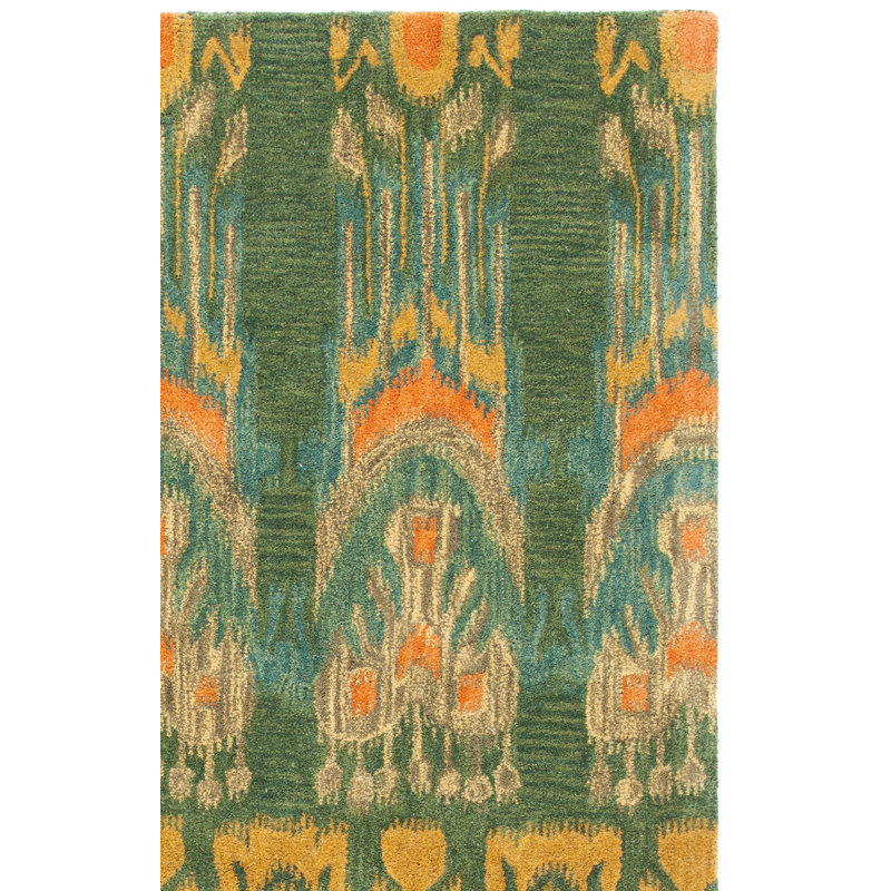 Kline Hand Tufted Wool Oriental Rug, Rectangle 5' x 8'