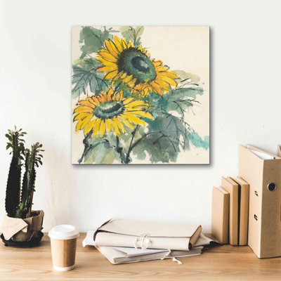 «Sunflower I» par Chris Paschke, estampe numérique sur toile