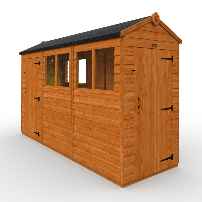 TigerFlex® Modular Buildings Solid Wood Shiplap Apex Garden Shed