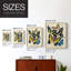 «Collage Butterflies II», reproduction encadrée - bois massif-359320308