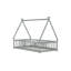 Lit simple en forme de tente, lit tipi avec garde-corps, lattes, gris-1106594798