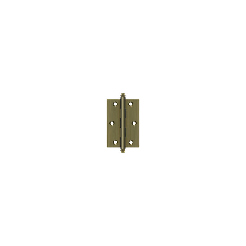 3'' x 2'' Butt Bearing Hinge, Antique Brass