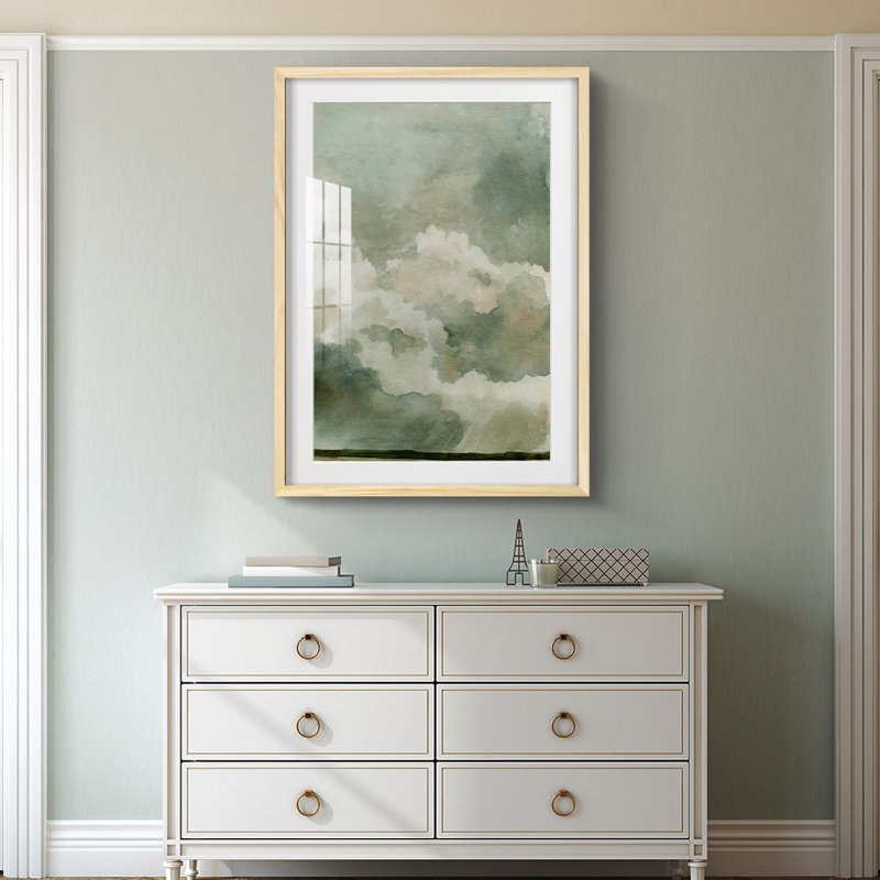 Coming Rain II -Framed Print, Natural, 28.5" H x 20.5" W