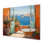 Orange méditerranéen, baignoire, tranquillité 3 - Art mural en métal pour salle de bain MT132100