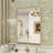 Idina Aluminum Framed Rectangle Wall Bathroom Mirror-364701113-364701093