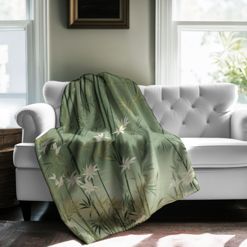 Tissu de bambou - couverture 1 pièce, L 60 po x l 50 po
