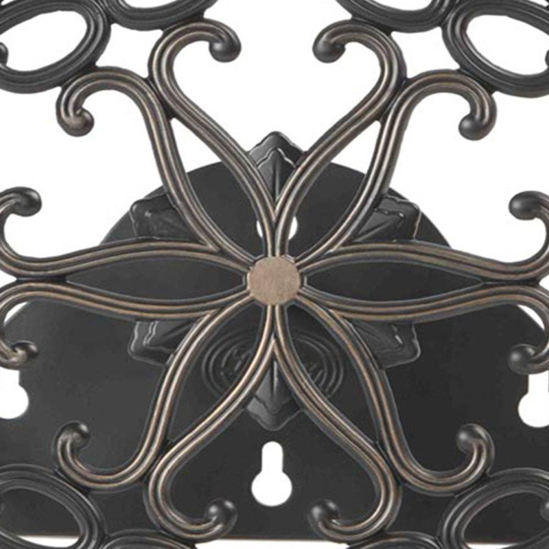 Porte-tuyau mural décoratif en aluminium