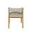 BOW Solid Upholsered Dining Chair Set of 2 Seating Height 18,5"-95190550