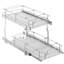 Organisateur de cabinet coulissant VEVOR l 12,1 po x P 21 po x H 15,2 po, tablettes coulissantes robustes pour garde-manger, tiroirs coulissants en acier, rangement de tiroir coulissant-1770272785