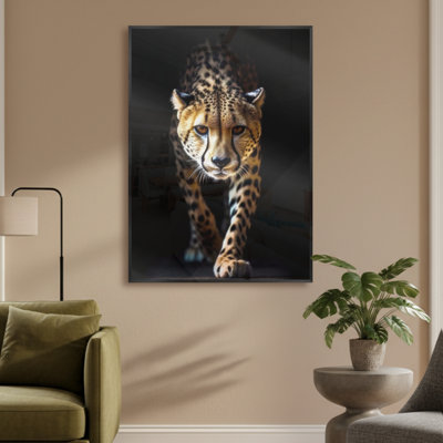 Single Picture Frame LED Illuminated Wall Art Wall Art on Glass / Aluminium
