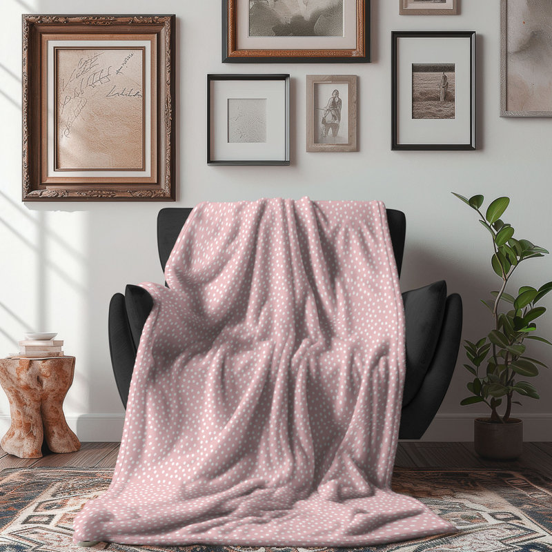 Rétro pastel Groove - 1 pièce Sherpa Premium, Lit simple