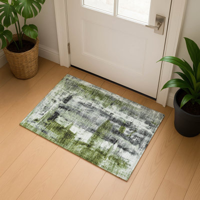 Tapis abstrait lavable à la machine Premium Mouton