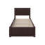 Lit plateforme en bois massif avec pied de lit et gigogne Kindig-23568912-23568911