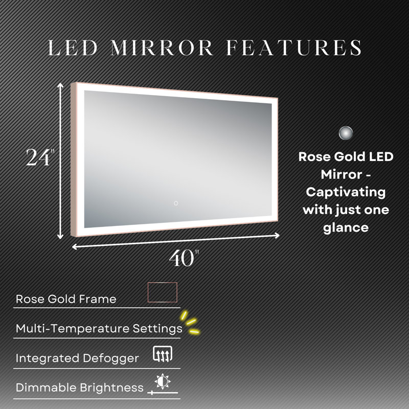 Shelese Metal Flat Mirror
