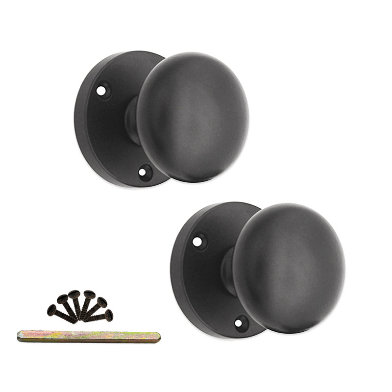 Victorian Door Knob Matt Black