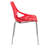 Hadda Stackable Dining Chair with Floral Cutout Back and Stainless Steel Legs – Modern Metal Side Chair for Kitchen, Dining Room, or Restaurant-434286753