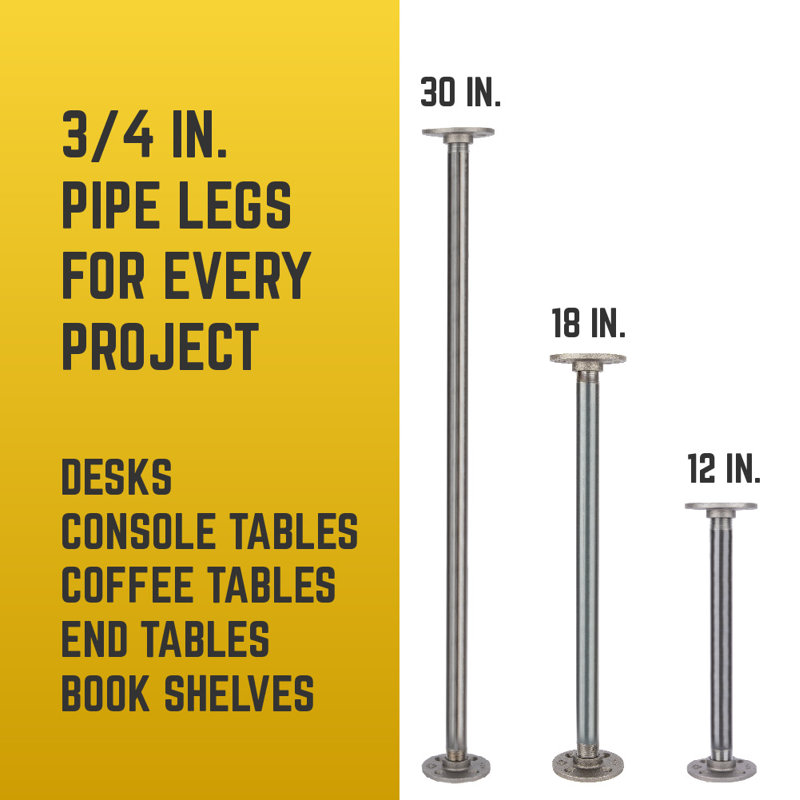 Scandia Table Leg, 18.25" H x 3.38" W x 3.38" D
