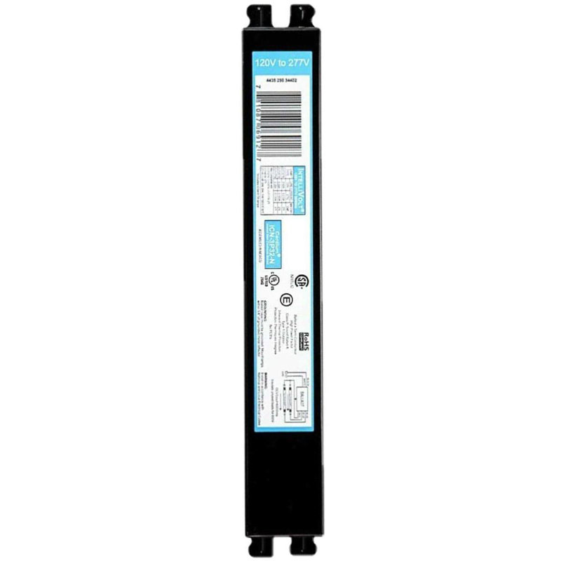 ICN3P32N, 120-277V, 50-60Hz Input Frequency, Solid Wire Type, Instant Start Centium Electronic Fluorescent Ballast for 2 F32T8 Lamp Type, Indoor/Outdoor Use with Automatic Restart Ballast Box