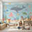 Underwater Wall Mural Sea Creatures Ocean Decor-1236345023-1236345019
