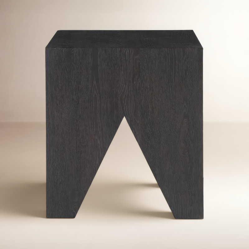 Griffith Park End Table, Obsidian