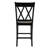 X-Back Solid Wood Fabric Upholstered Bar & Counter Stool With Footrest-1877924077