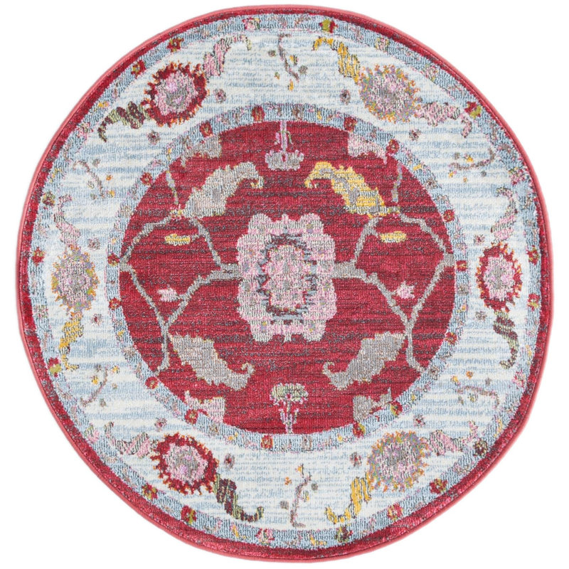 Ikat Indoor Rug, Round 3'3"