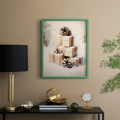 Christmas Holiday Art -Series 2-XC Framed Print - Solid Wood