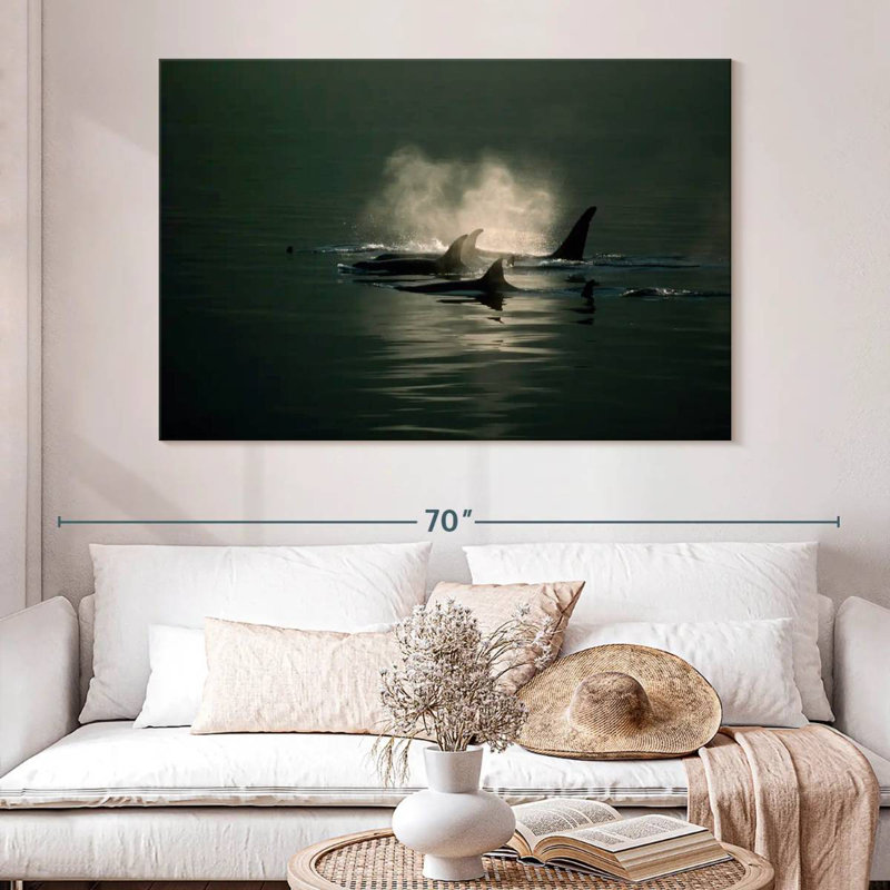 Brampt Orca Whale Pod, 8" H x 12" W